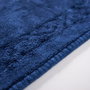 Mijölnir Juego de alfombrillas de baño de algodón 2 piezas Azul oscuro
